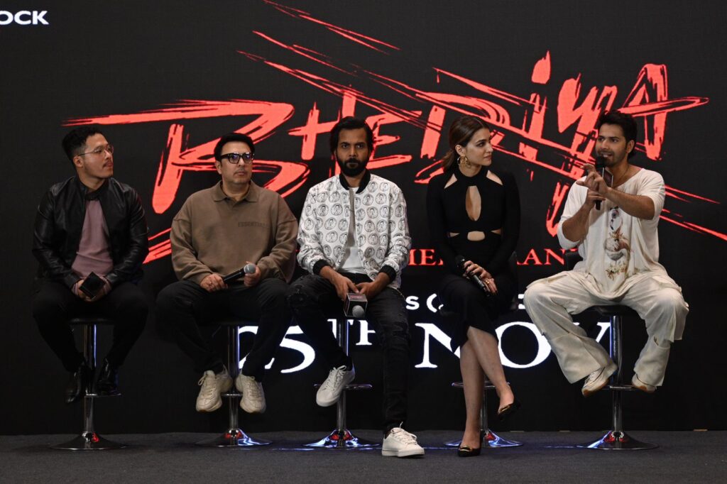 Promotion of upcoming Bollywood film Bhediya held at ITC Royal Bengal Kolkata 14