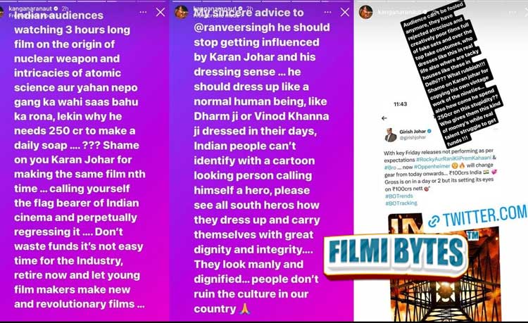 kangana on rocky or rani ki